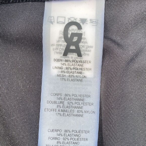 Good American Crushing It Black Velvet Bike Shorts Size 3 Large ** Read Listing - Picture 5 of 5